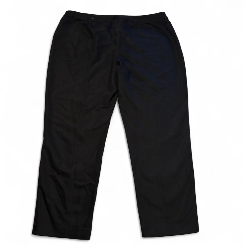 Chico’s So Slimming Pants 3 Ankle Black Stretch Cotton Blend Trousers Workwear - Picture 2 of 7
